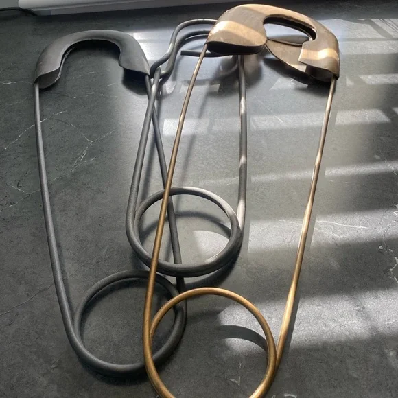Ballard Design Oversized Safety Pin Decor. Used - Picture 1 of 11